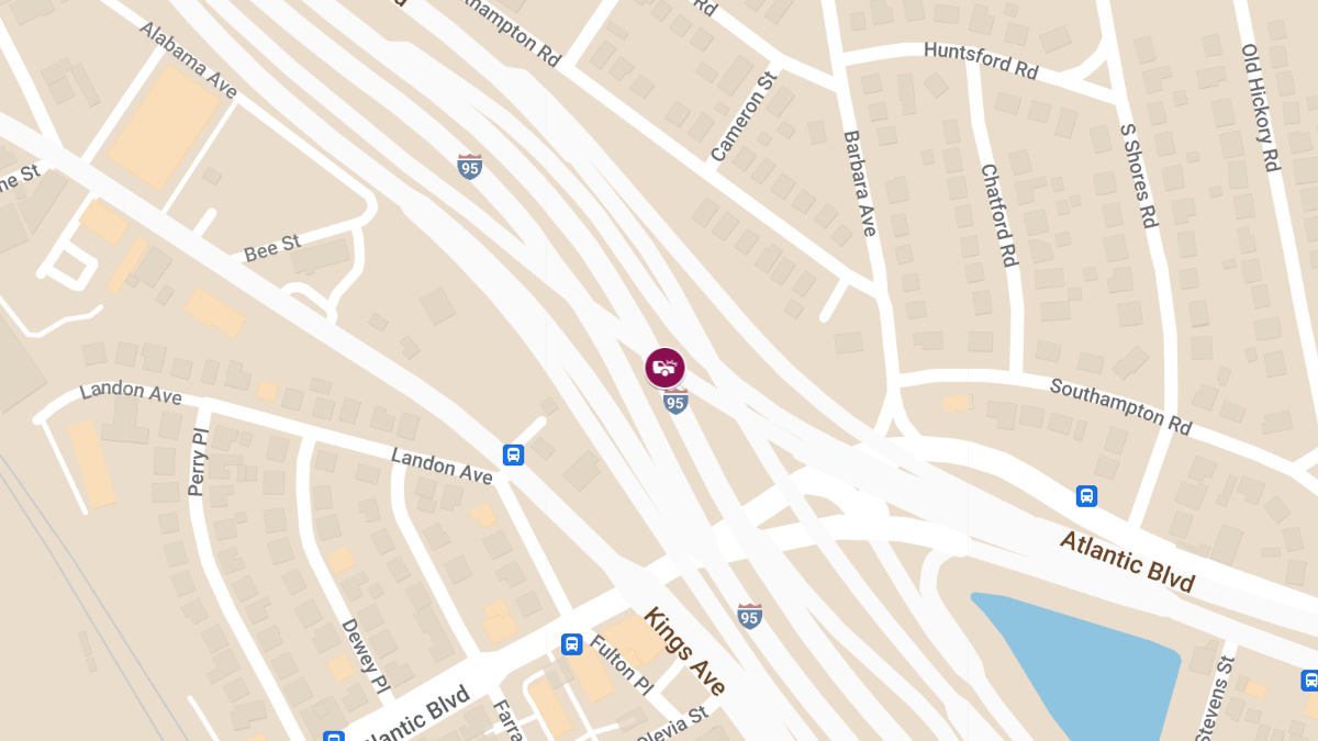Injury Crash Reported on I-95 SB at MM353