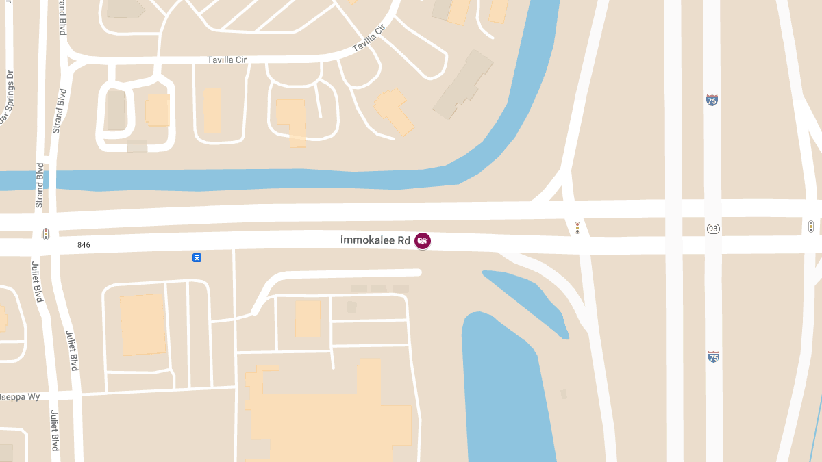 Injury Crash Reported on Immokalee Rd Near I-75 SB Entrance