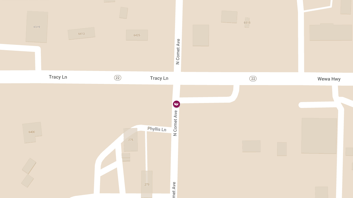 Injury Crash Reported on N Comet Ave