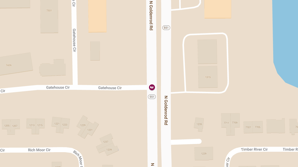 Injury Crash Reported on N Goldenrod Rd at Gatehouse Cir