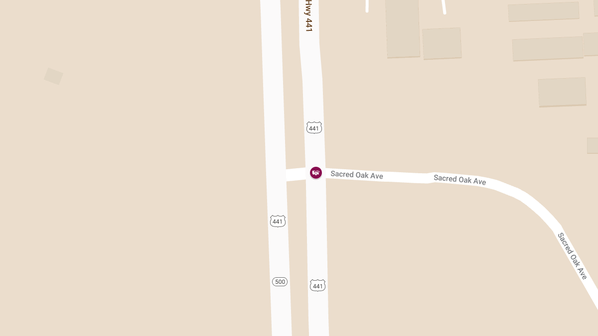 Injury Crash Reported on N Orange Blossom Trl at Sacred Oak Ave