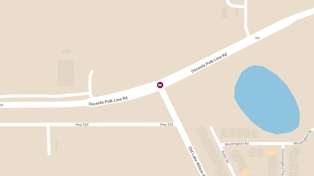 Injury Crash Reported on Osceola Polk Line Rd at Old Lake Wilson Rd