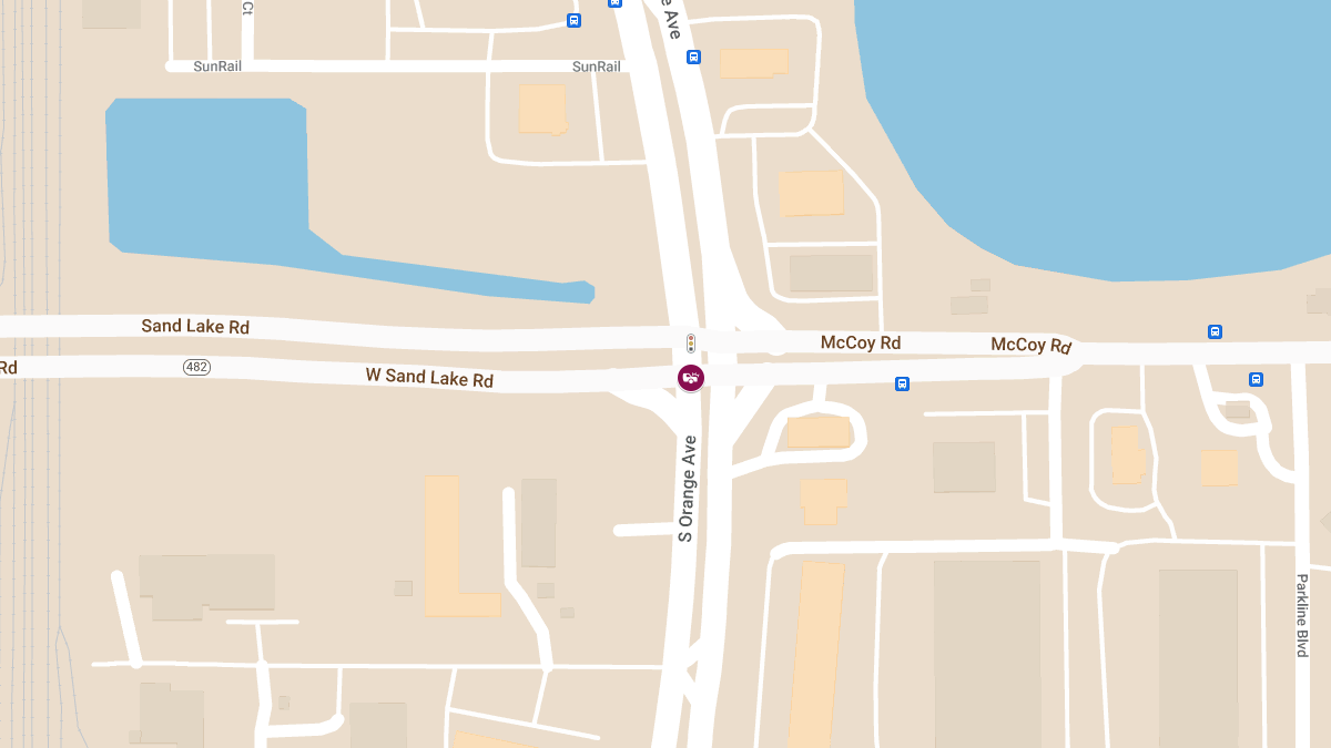 Injury Crash Reported on S Orange Ave at Sand Lake Rd W