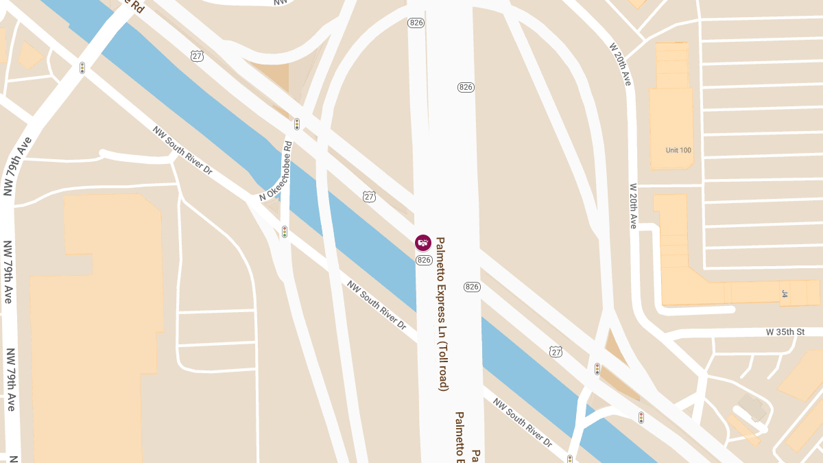 Injury Crash Reported on SR-826 NB Entrance Ramp at W Okeechobee Rd