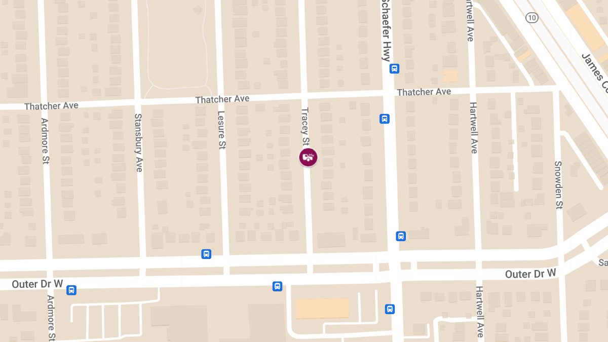 Injury Crash Reported on Tracey St