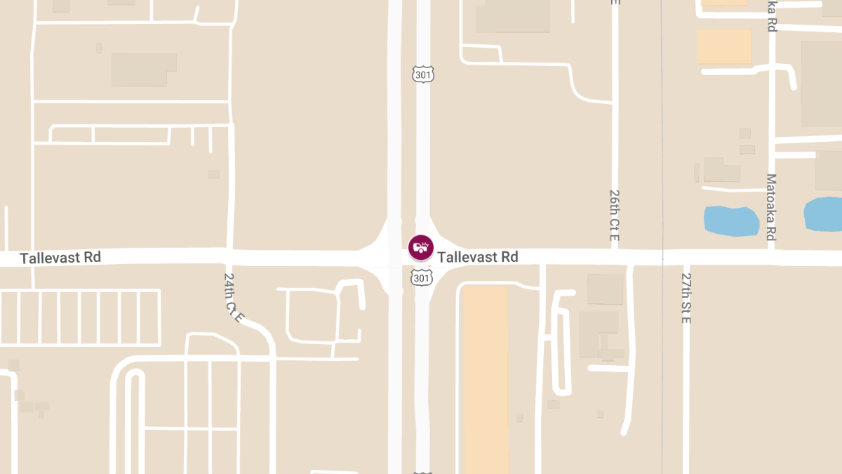 Injury Crash Reported on US-301 at Tallevast Rd