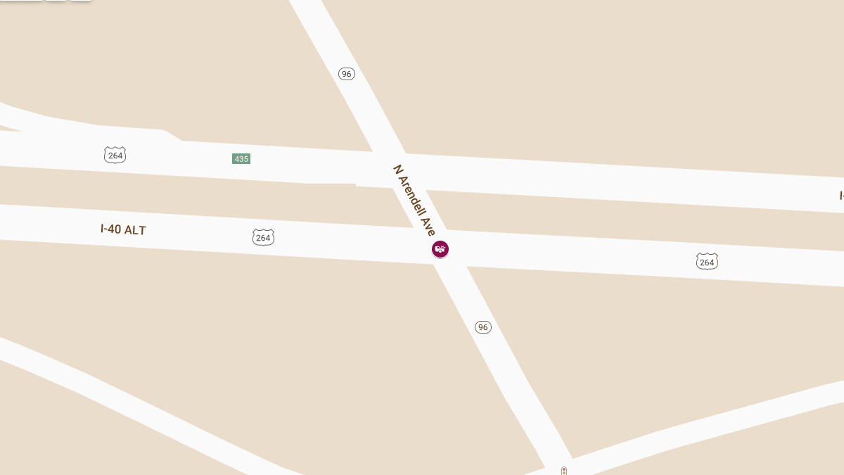 Injury Crash Reported on US 64 Hwy EB at N Arendell Ave