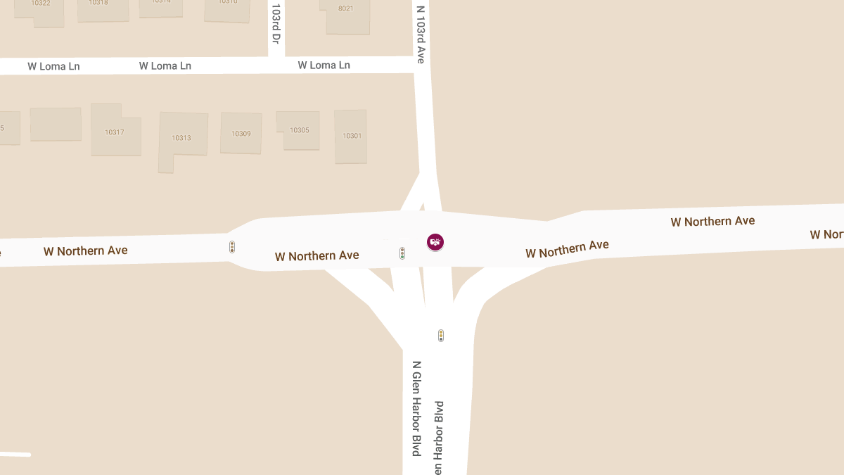 Injury Crash at 103rd Ave and Northern Ave
