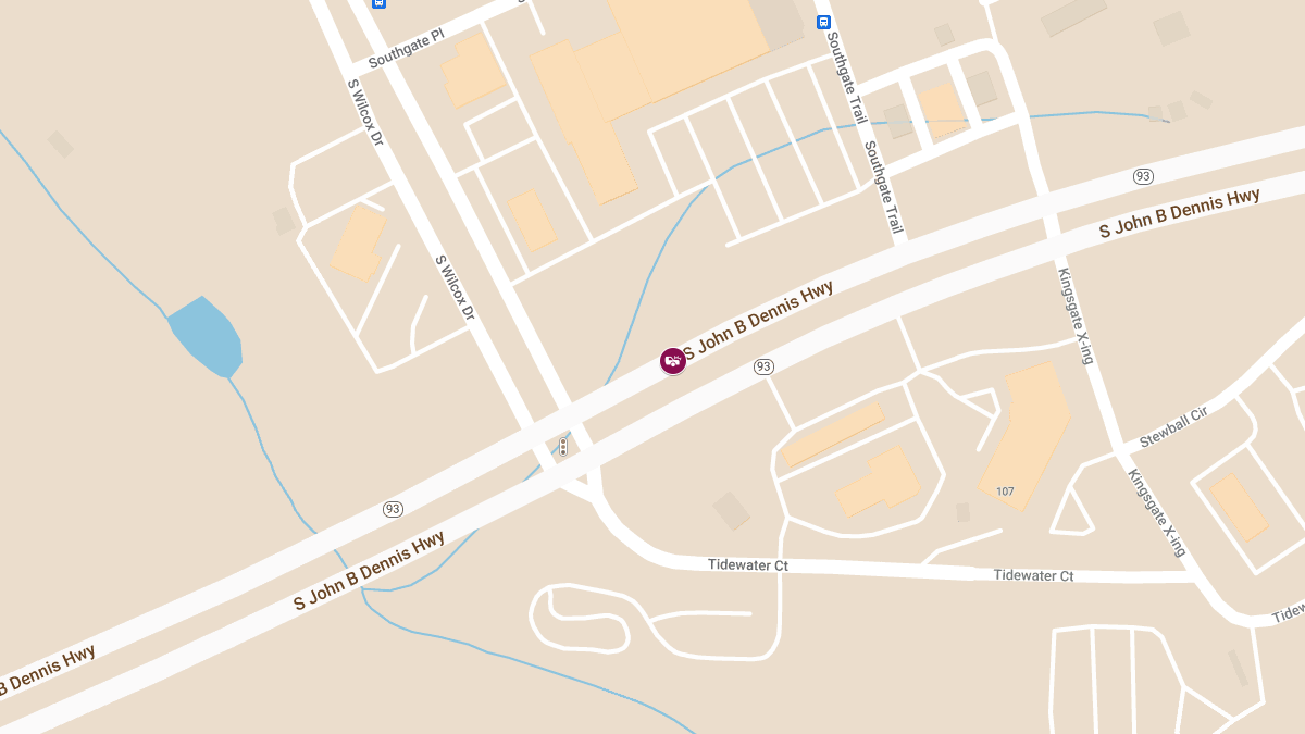 Injury Crash at 1345 S John B Dennis Hwy