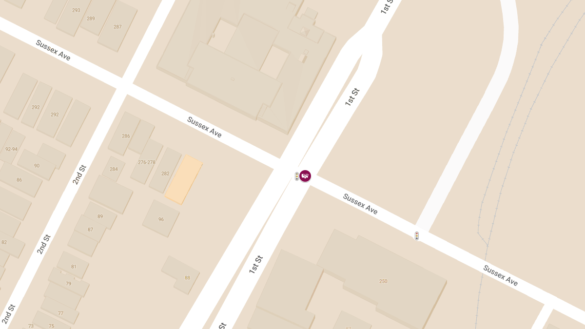 Injury Crash at 1st St & Sussex Ave in Fairmount