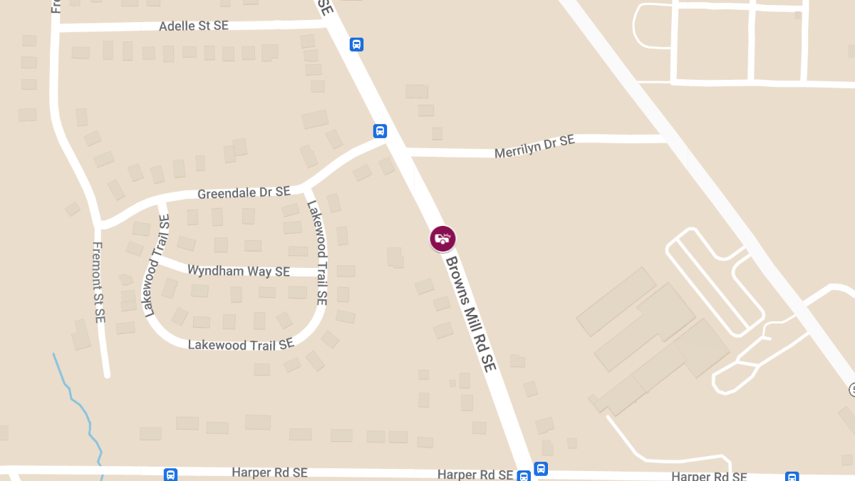 Injury Crash at 2085 Browns Mill Rd SE