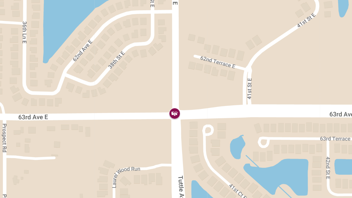 Injury Crash at 63rd Ave E & 39th St E