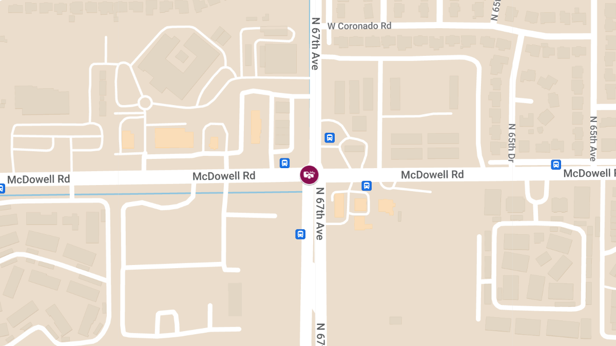 Injury Crash at 67th Ave & McDowell Rd