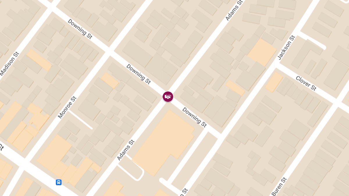 Injury Crash at Adams St & Downing St