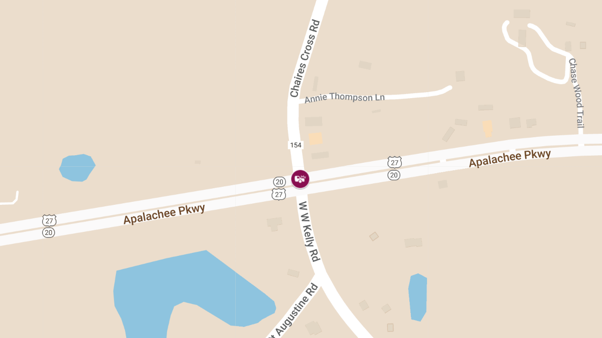 Injury Crash at Apalachee Pkwy & W Kelley Rd