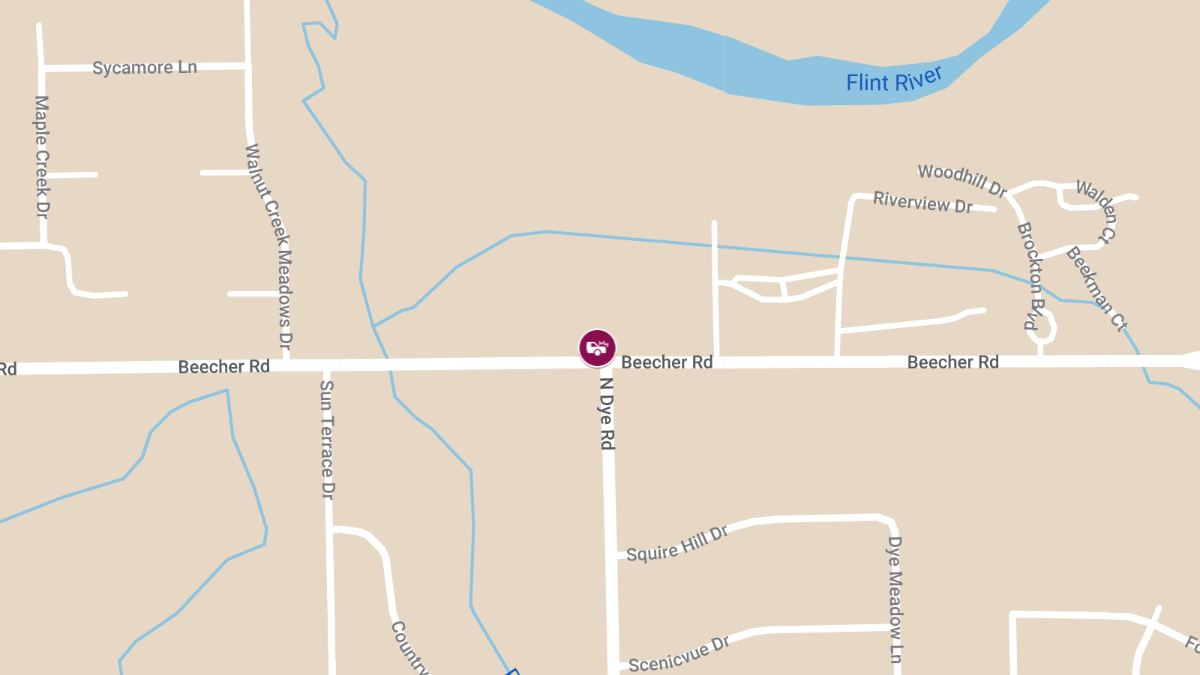 Injury Crash at Beecher Rd & N Dye Rd