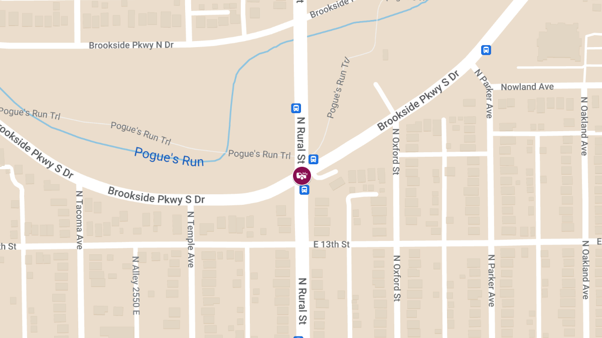 Injury Crash at Brookside Parkway S Dr & N Rural St