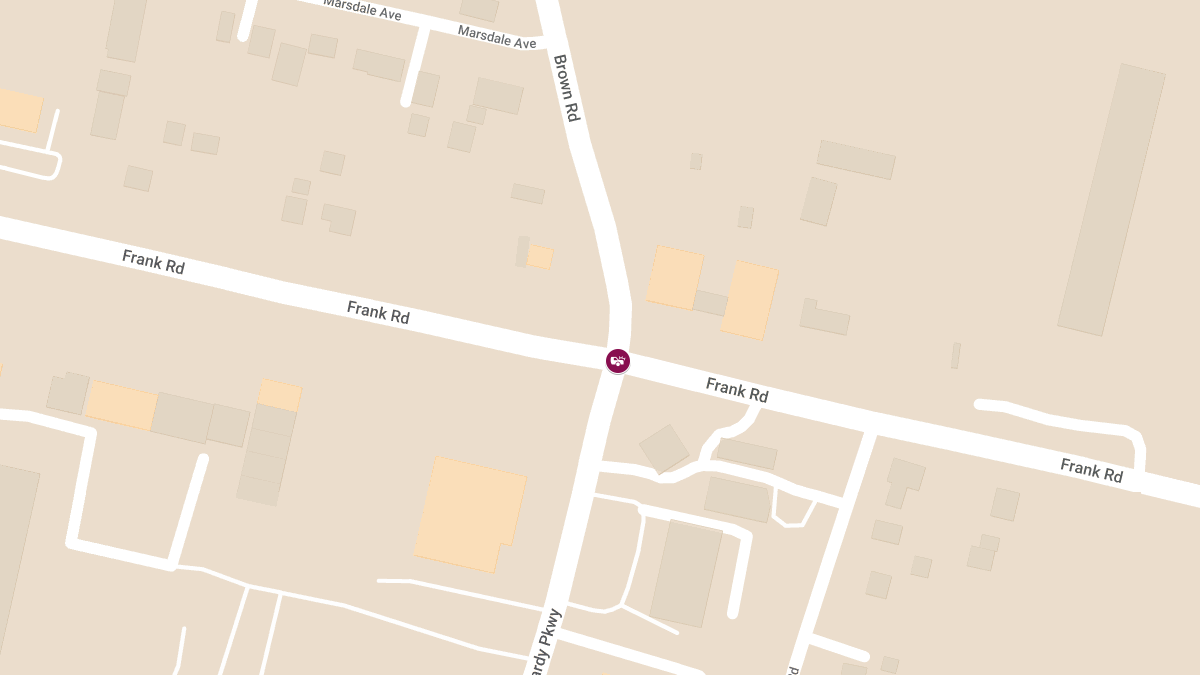 Injury Crash at Brown Rd and Frank Rd