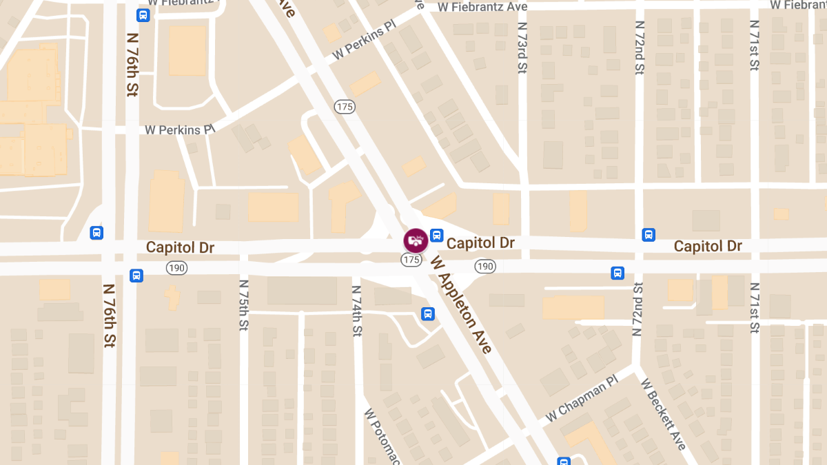 Injury Crash at Capitol Dr & Appleton Ave