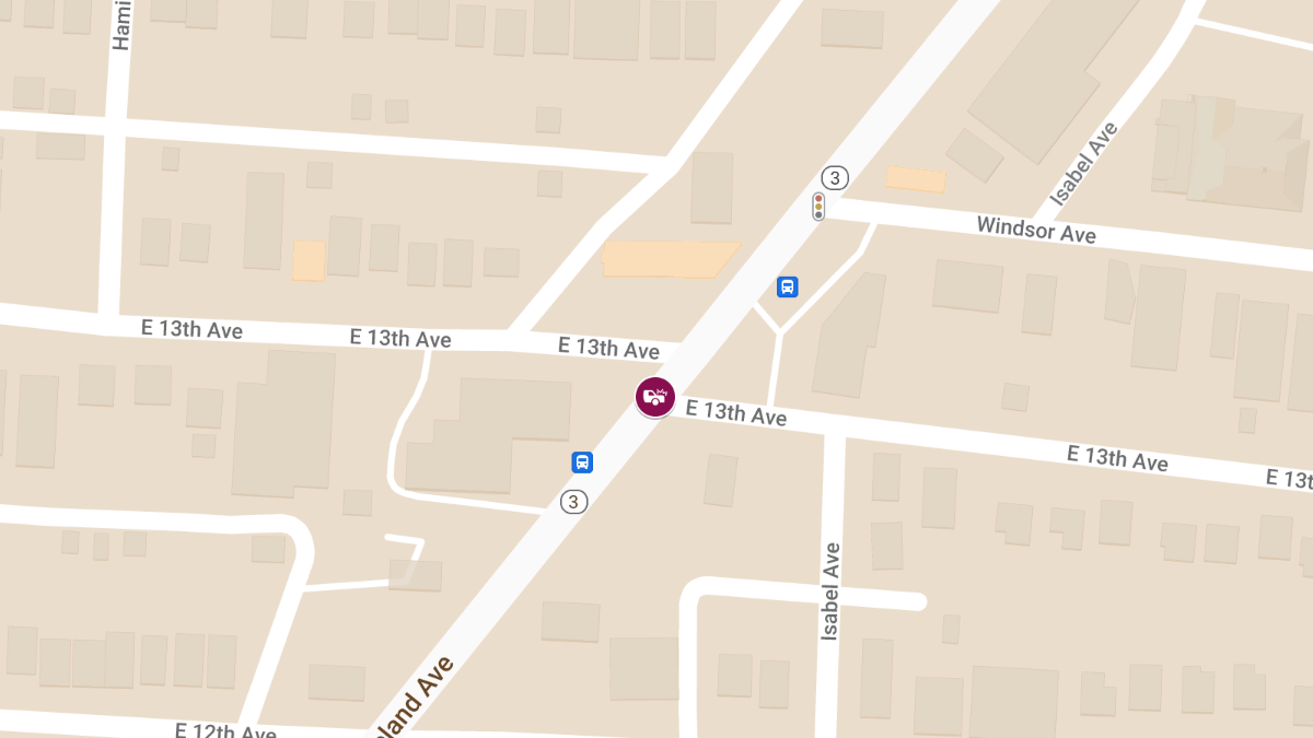 Injury Crash at Cleveland Ave & E 13th Ave