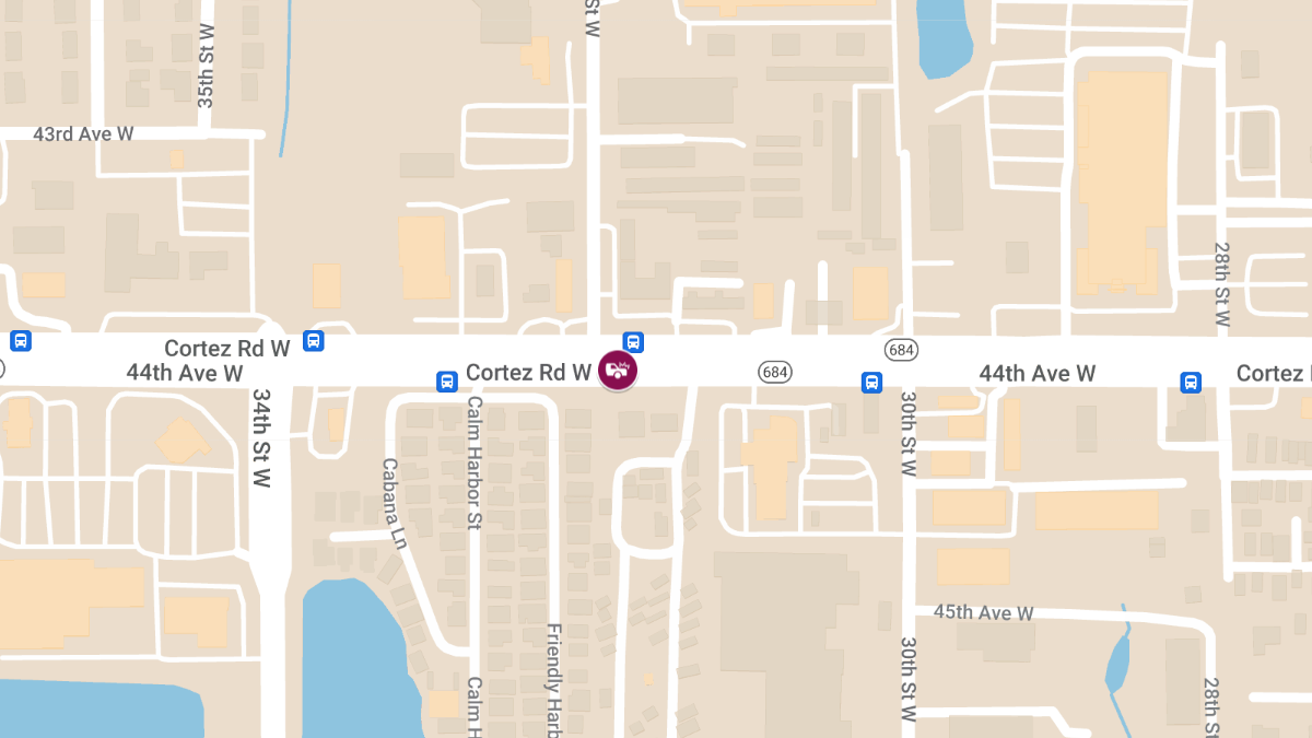 Injury Crash at Cortez Rd W & 32nd St W
