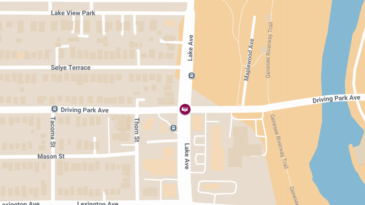 Injury Crash at Driving Park Ave & Lake Ave