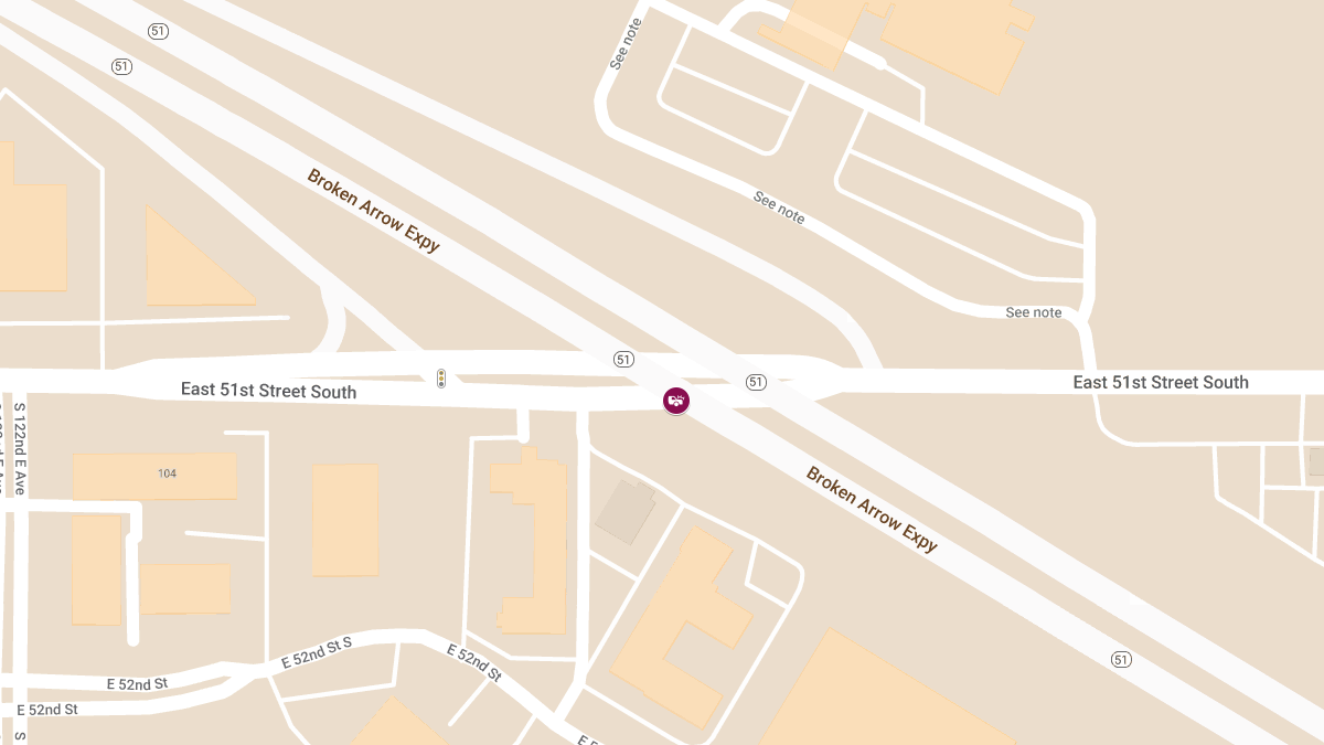 Injury Crash at E 51st St S & OK-51/Broken Arrow Expy