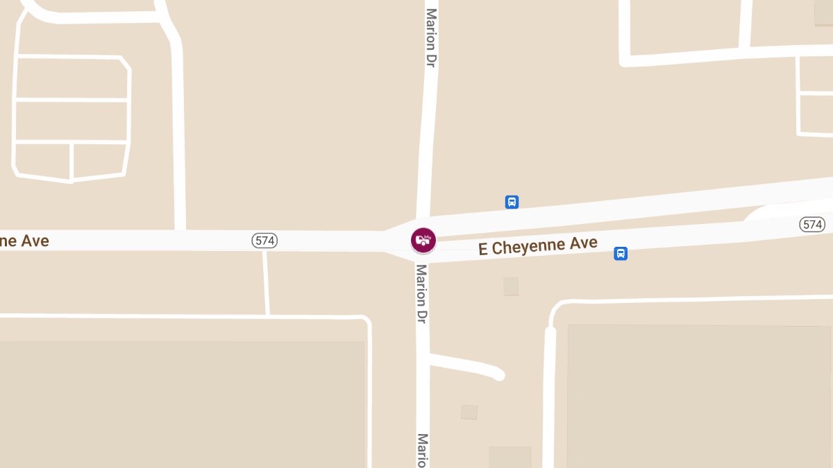 Injury Crash at E Cheyenne Ave & Marion Dr