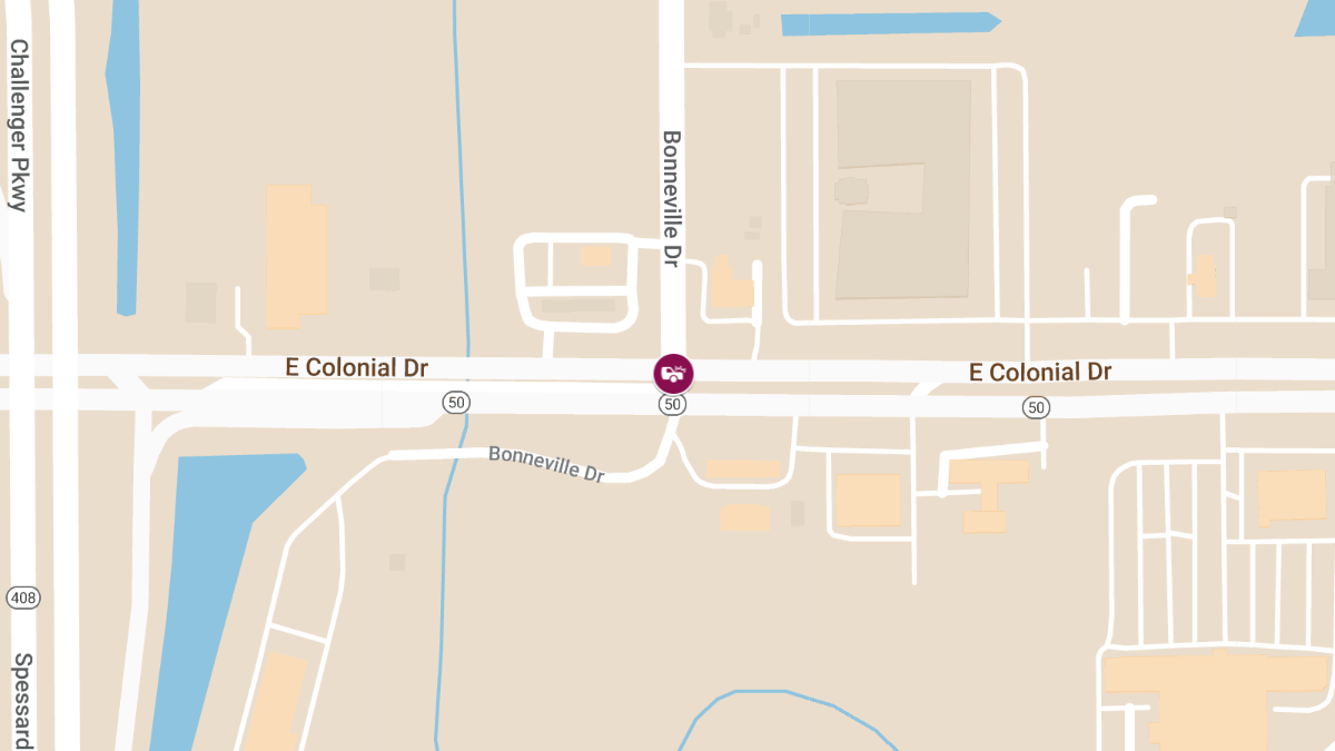 Injury Crash at E Colonial Dr & Bonneville Dr
