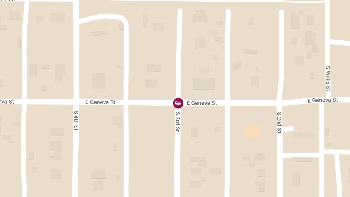 Injury Crash at E Geneva St & S 3rd St After Police Pursuit