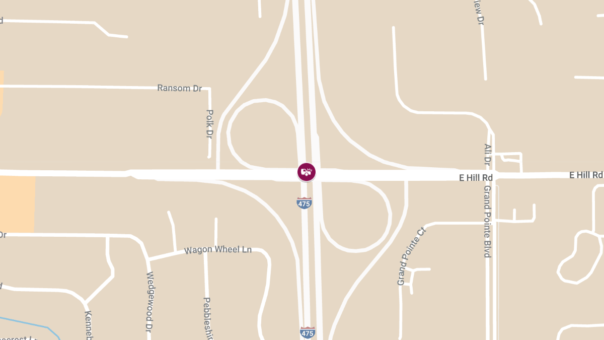Injury Crash at E Hill Rd & I-475 NB Ramp