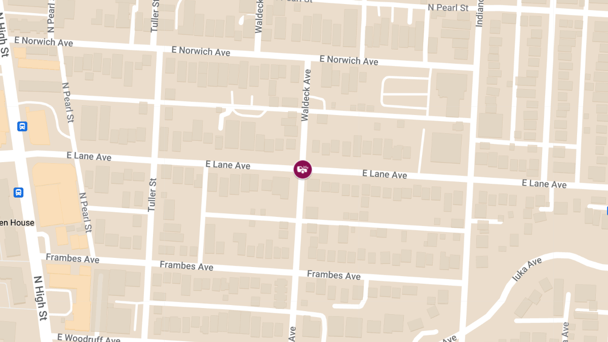 Injury Crash at E Lane Ave & Waldeck Ave in University District