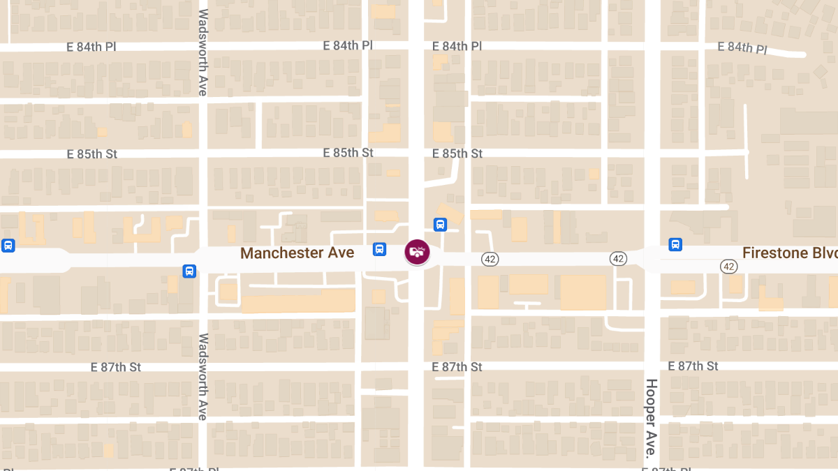 Injury Crash at E Manchester Ave & S Central Ave