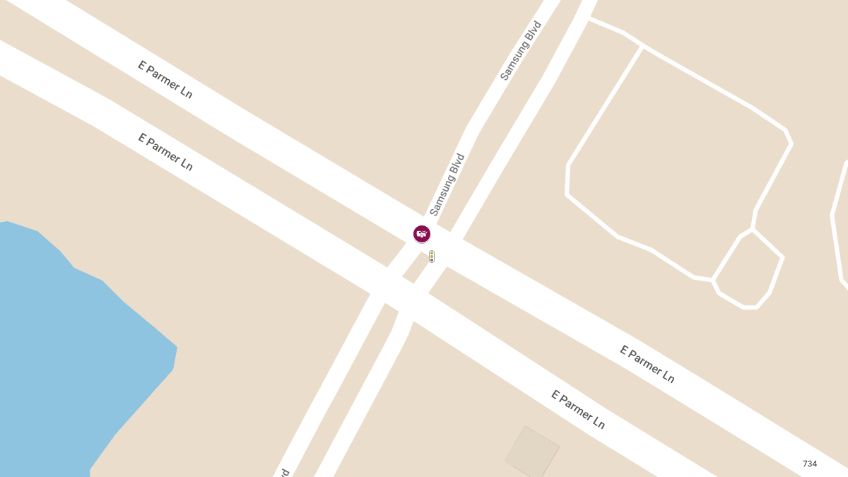 Injury Crash at E Parmer Ln and Samsung Blvd