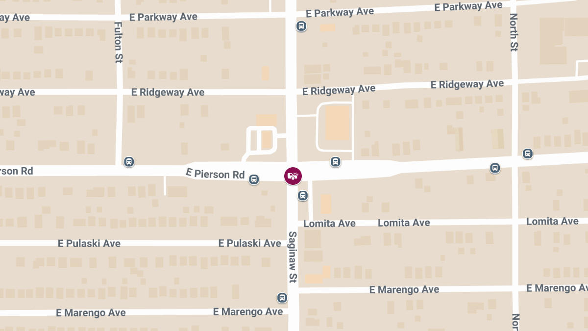Injury Crash at E Pierson Rd & N Saginaw St