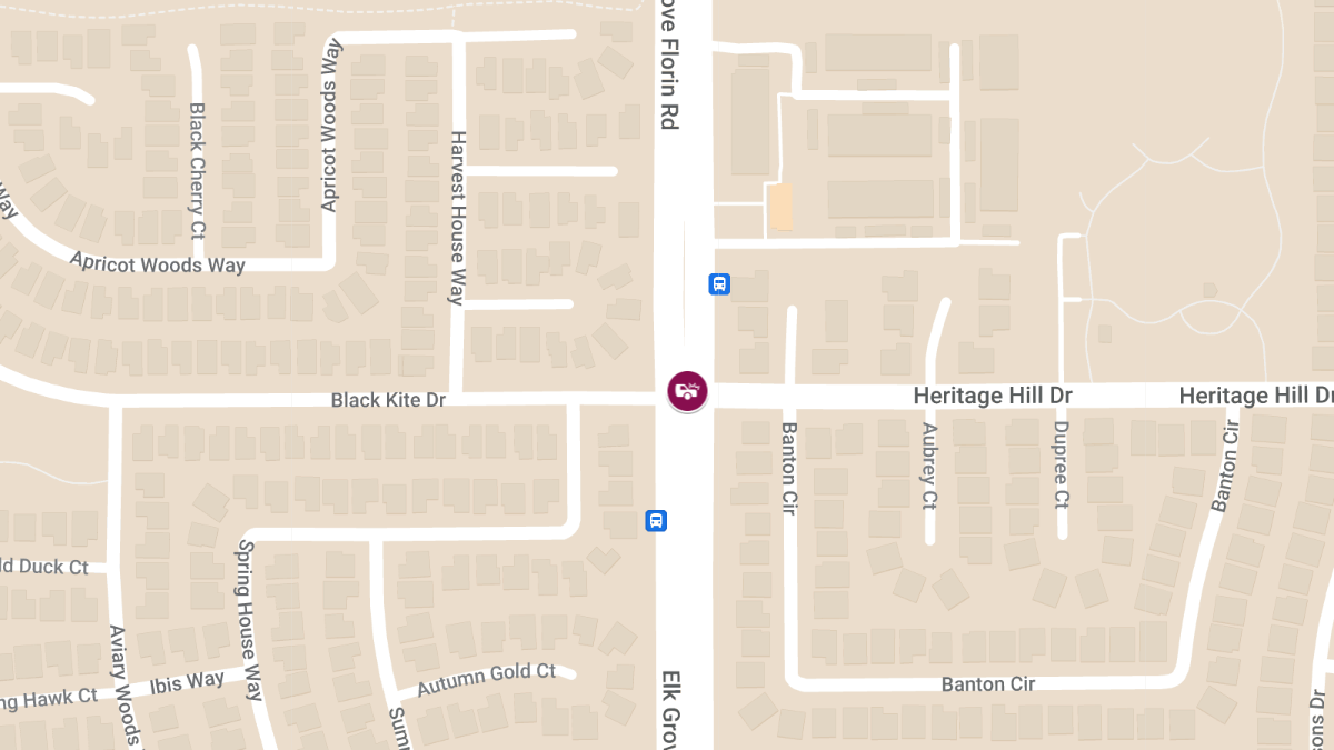 Injury Crash at Elk Grove Florin Rd & Heritage Hill Dr
