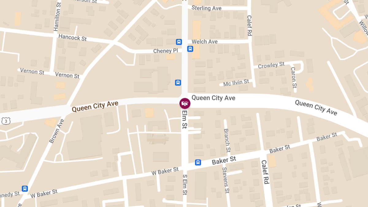 Injury Crash at Elm St (Rte 3) & Queen City Ave