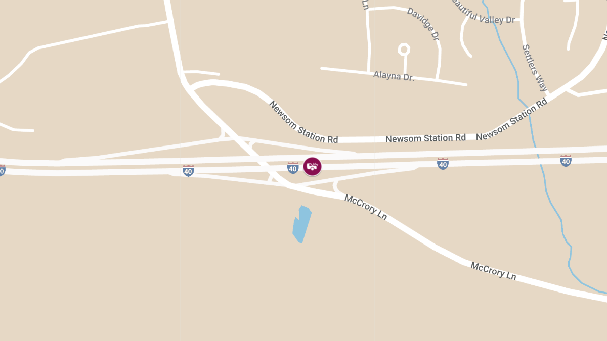 Injury Crash at Exit 192 on I-40 East Near McCrory Ln