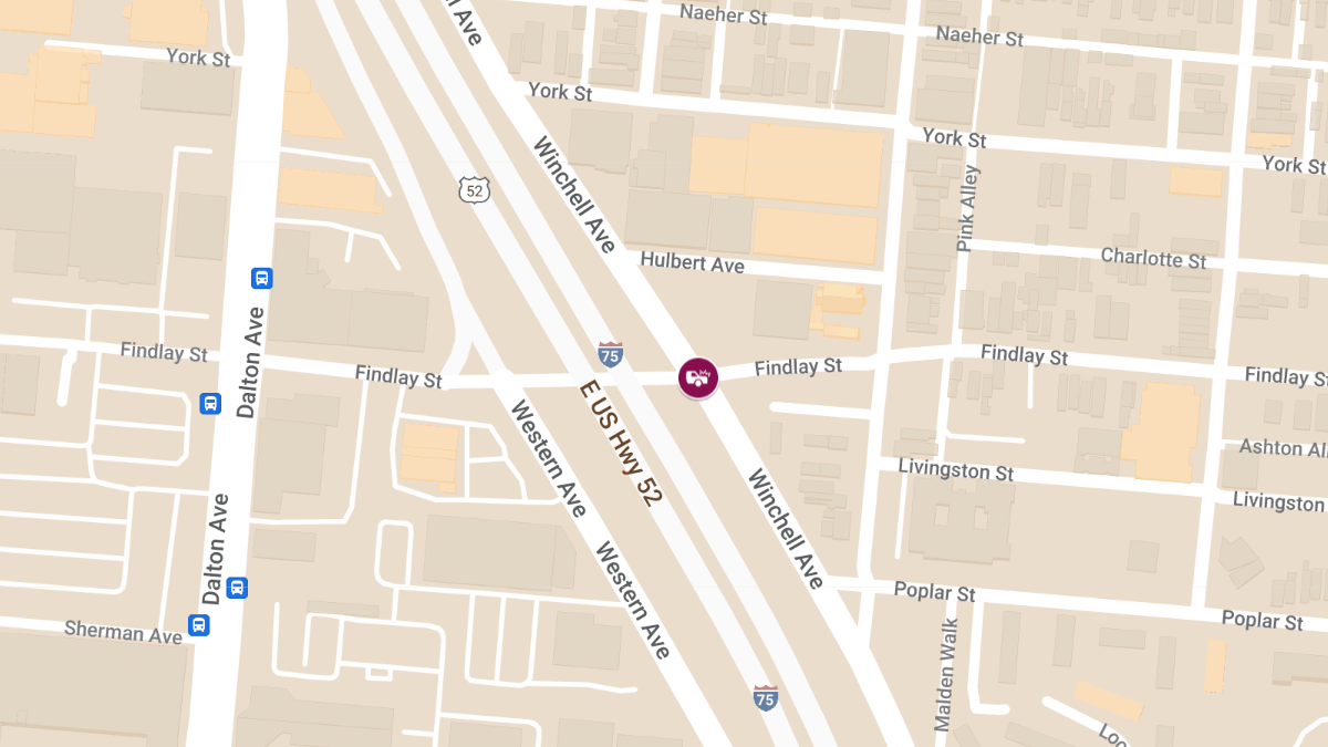 Injury Crash at Findlay St & Winchell Ave in West End