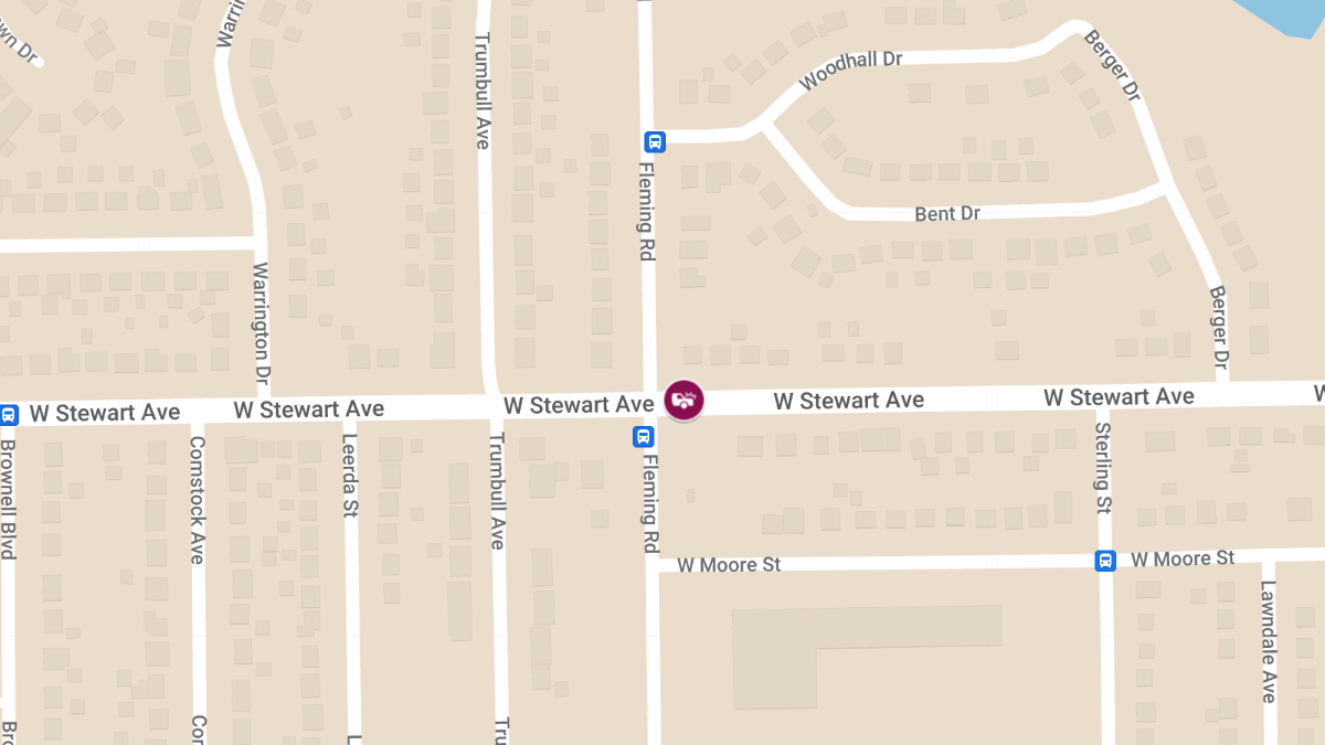 Injury Crash at Fleming Rd & W Stewart Ave