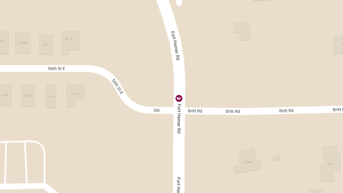 Injury Crash at Fort Hamer Rd and Britt Rd