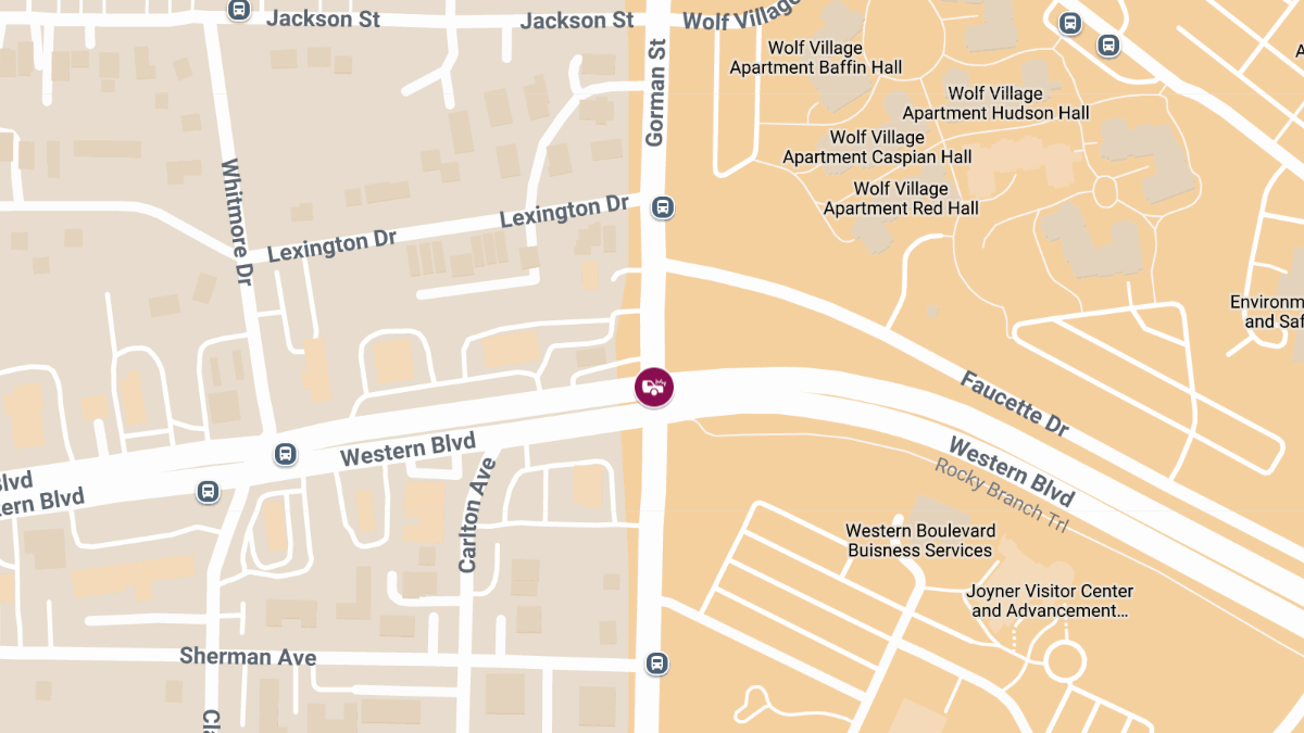Injury Crash at Gorman St & Western Blvd