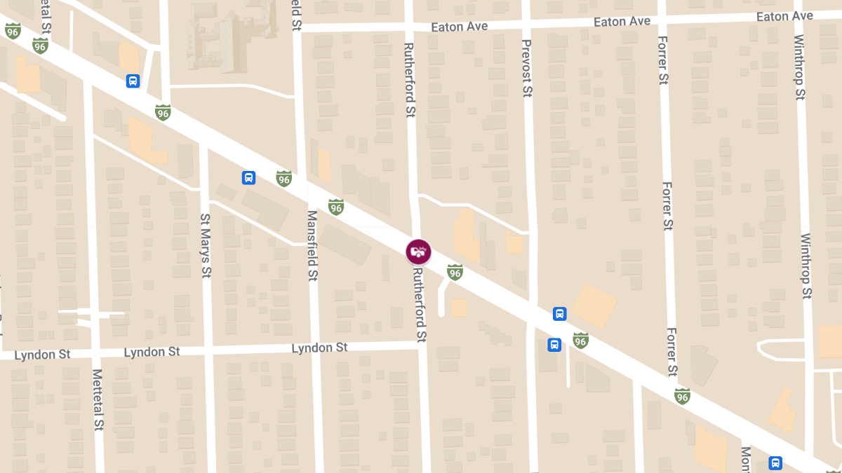 Injury Crash at Grand River Ave & Rutherford St