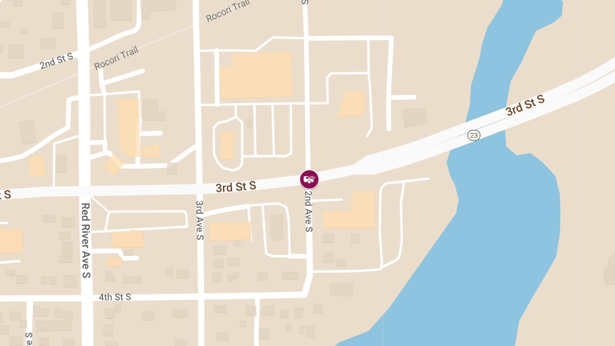 Injury Crash at Highway 23 & 2nd Avenue South
