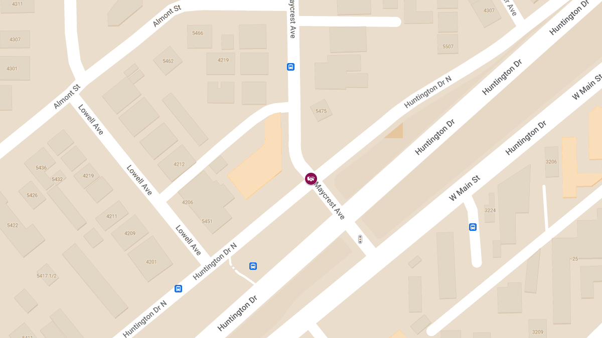 Injury Crash at Huntington Dr N & Maycrest Ave