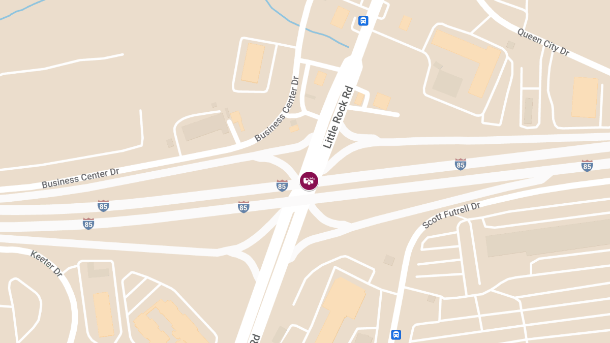 Injury Crash at I-85 N & Little Rock Rd