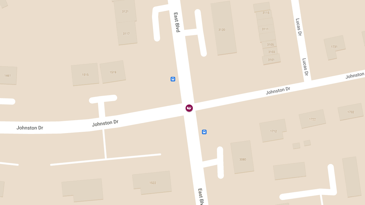 Injury Crash at Johnston Dr & East Blvd