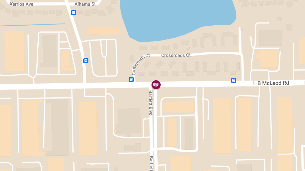 Injury Crash at L B McLeod Rd & Bartlett Blvd