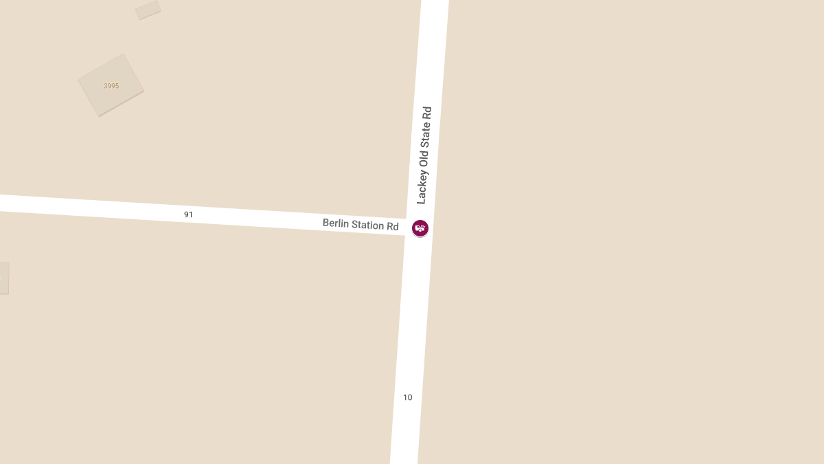 Injury Crash at Lackey Old State Rd & Berlin Station Rd