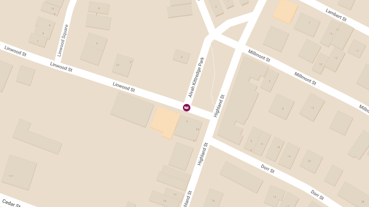 Injury Crash at Linwood St and Alvah Kittredge Park